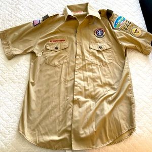 Boy Scouts of America Adult Large Shirt Khaki